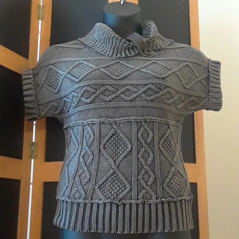 Nine West Cowneck Sweater RUSTIC Cable Knit NWOT